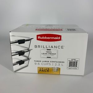 Rubbermaid Brilliance Three-Piece Container Set